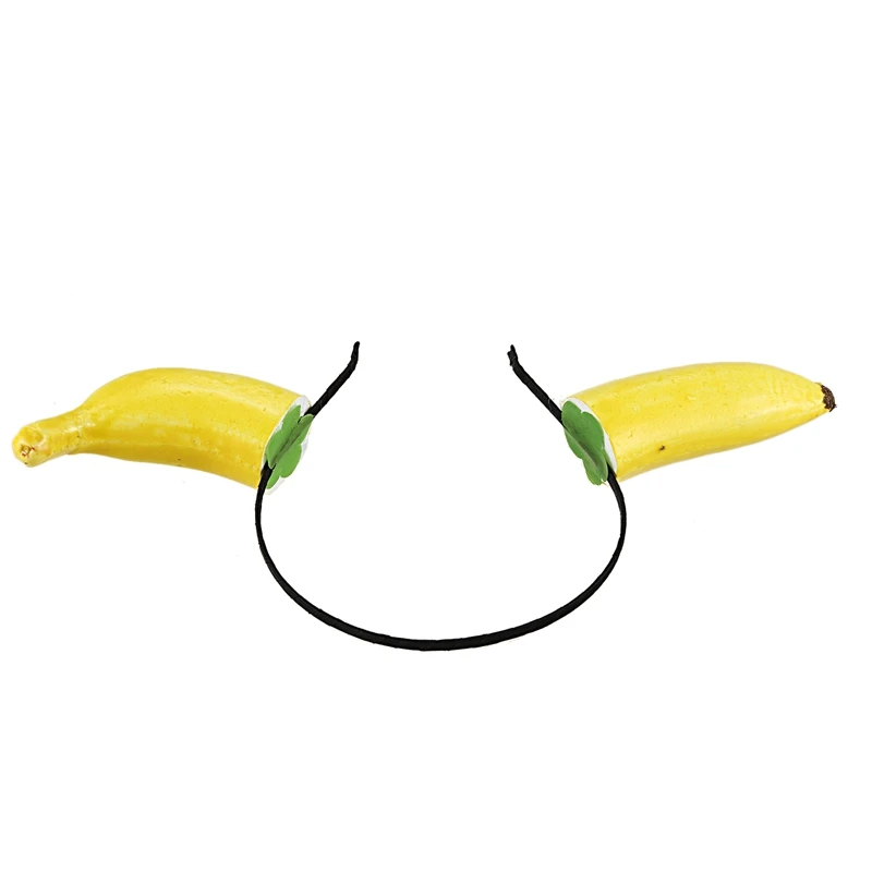 Banana Ободок Девушки Женщины смешной крест головная повязка день рождения Аксессуары для волос - Цвет: Banana