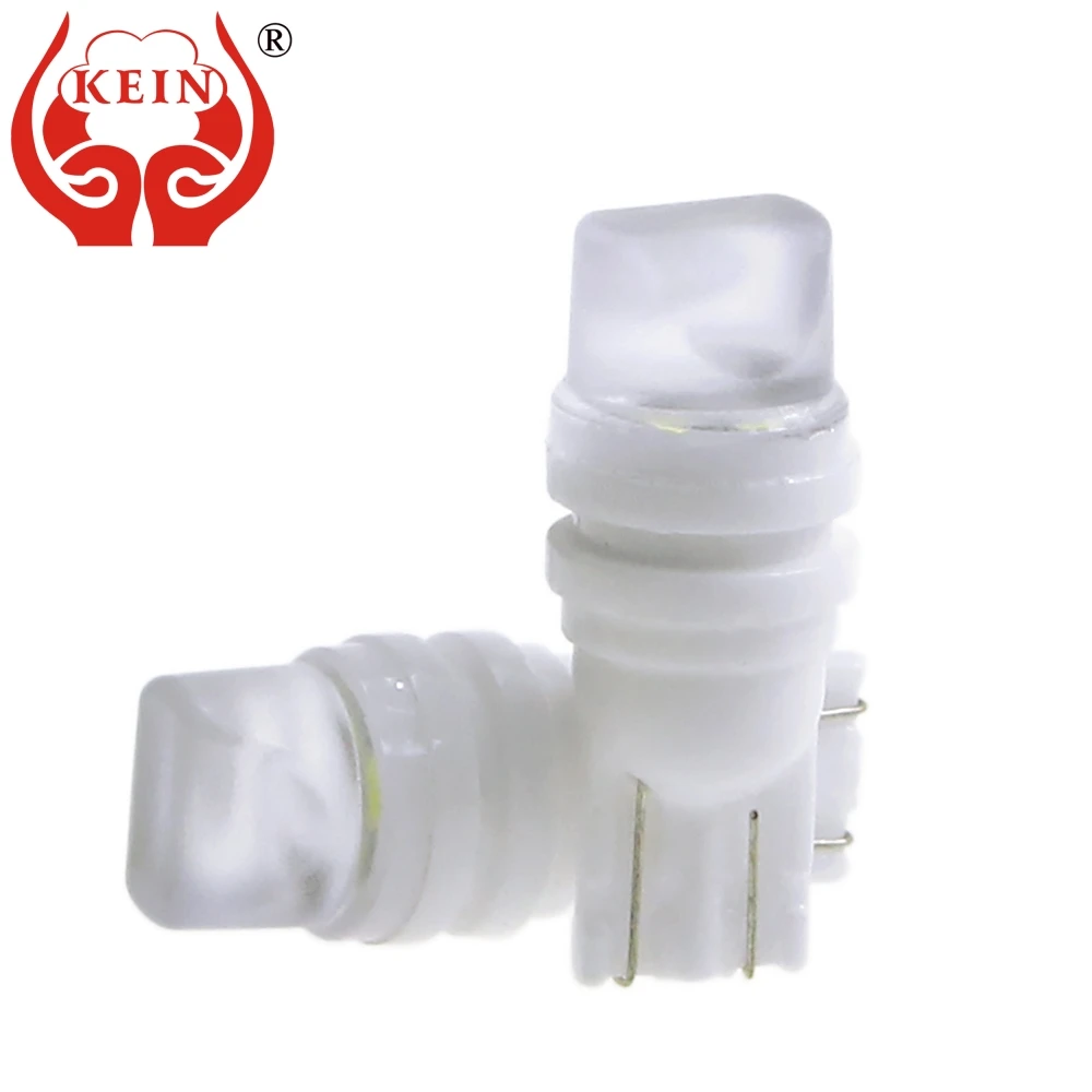 

KEIN 8PCS t10 3D Ceramic led car bulb w5w 3020 3smd auto 168 194 Side Wedge Light Reading Trunk License Plate lamp vehicle 12V