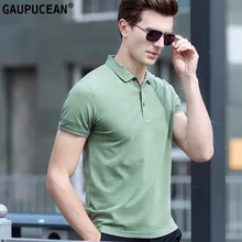 96.2% хлопок 3.8% спандекс Мужская рубашка поло с коротким рукавом синий зеленый красный серый Пике летняя дышащая повседневная мужская рубашка Поло