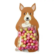 10 шт. милые животные медведь коала кролик выпечки конфеты упаковка мешок подарок для детей детский душ День Рождения украшения принадлежности