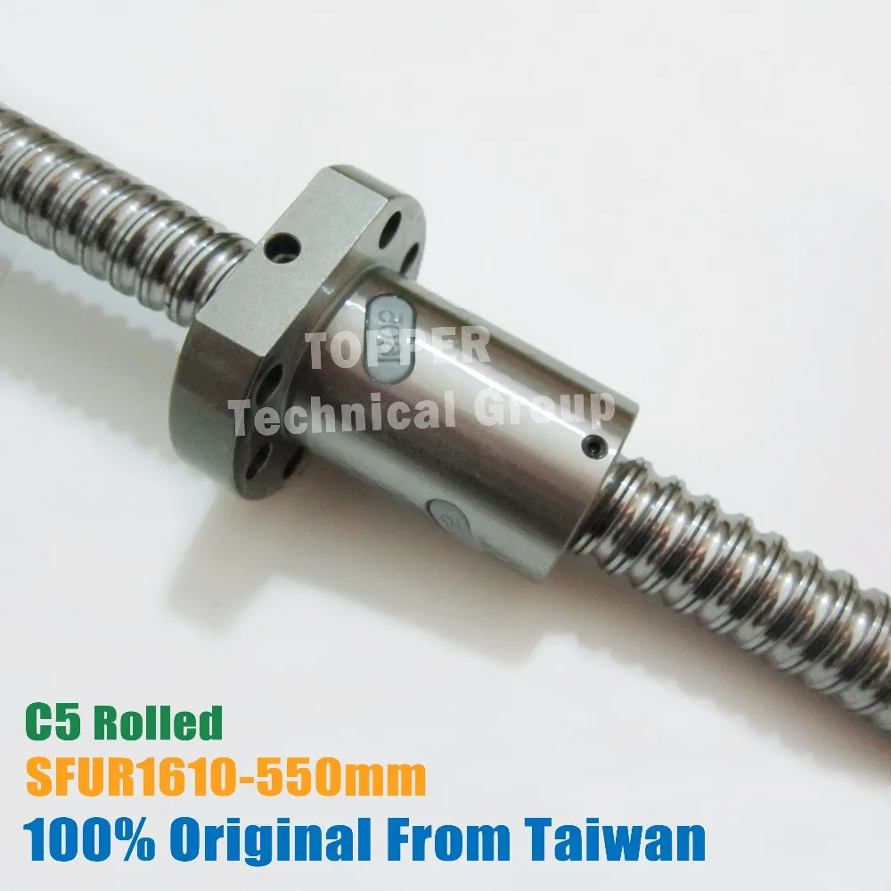 TBI SFU 1610 шариковый винт цена CNC 550 мм + шариковая гайка SFU1610|ballscrew 1610|screw nutsfu |