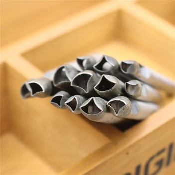 

Junetree New arrival Handmade leather DIY tools model shape cowhide punch oval shape punch