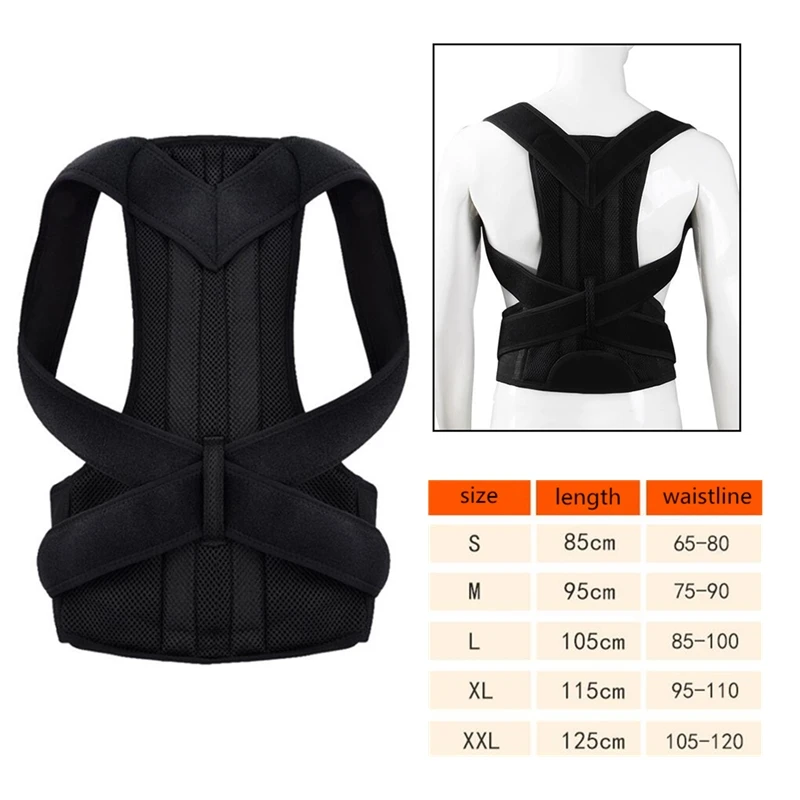 

FIRECLUB Men Women Adjustable Posture Corrector Male Corset Back Support Belt Lumbar Support Sports Safety Straight Corrector