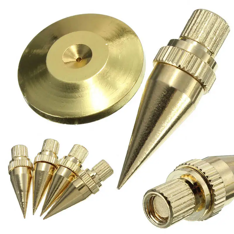 Mayitr 8sets Speaker Spike Golden Copper Isolation Cone Stand Feet+Base Pads Floor Discs For M6*36 HiFi speakers speaker frame