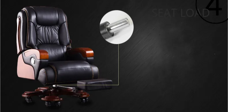 Высокое качество кожаный домашний компьютерный стул вращающийся роскошный офисный стул Удобный домашний Досуг массажный стул босса