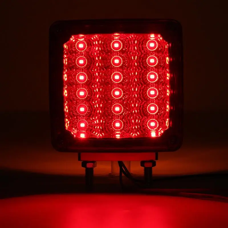 1 Pair LED Car Side Marker Lights Stop Turning Signal Lamp Taillight for 12V Truck Trailer Lorry  Red Yellow
