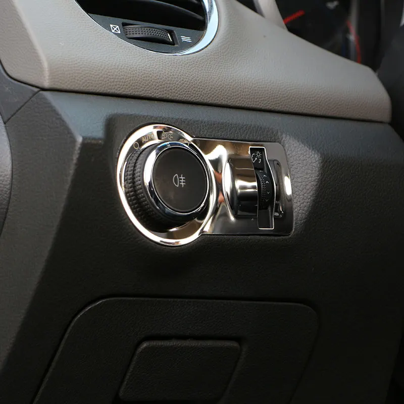 Carmilla фара внутри панель управления из нержавеющей стали наклейка для Chevrolet Cruze Opel Malibu для Excelle Королевский бис