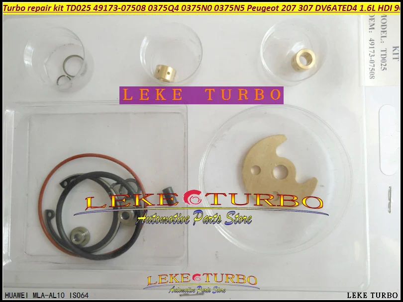 Turbo repair kit TD02 TD025 49173-07508 49173-07507 0375Q4 0375N0 0375N5 Turbocharger service kit For Peugeot 207 307 DV6ATED4 1.6L HDI 90HP (2)