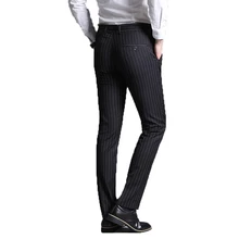 Брюки мужские мужские деловые брючные костюмы мужские брюки тонкие брюки в полоску мужские деловые штаны Pantalon de Vestir Para Hombre
