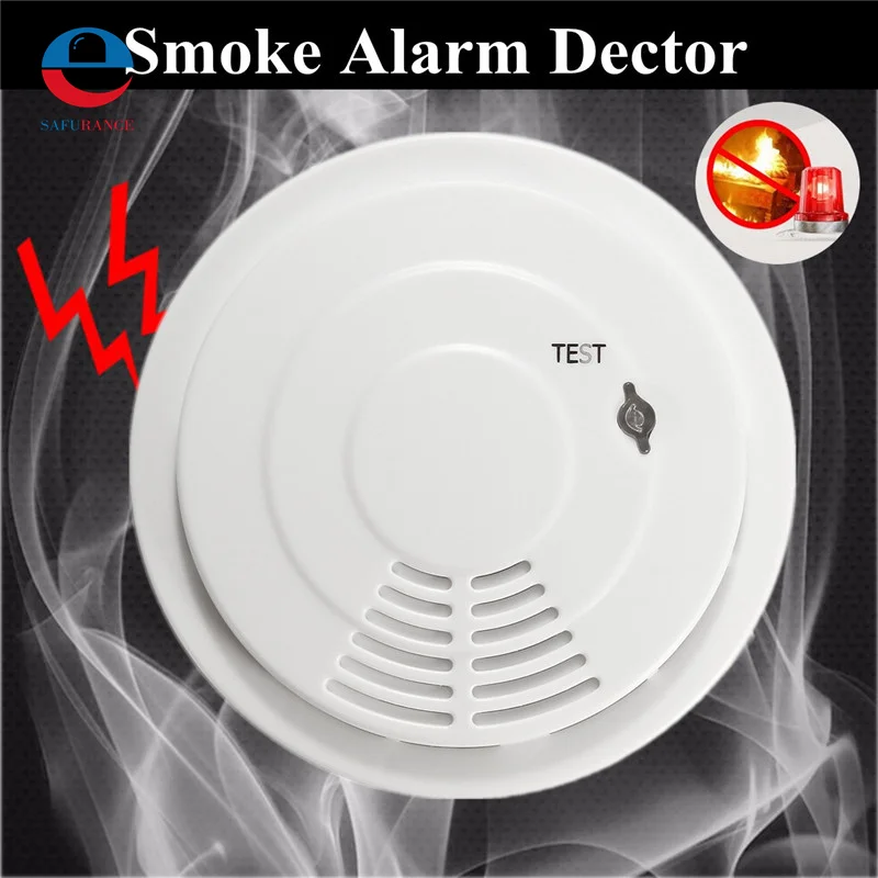 

White LED Carbon Monoxide Tester Poisoning Smoke Gas Sensor Alarm Warning Detector Suitable For Home Office Hotel