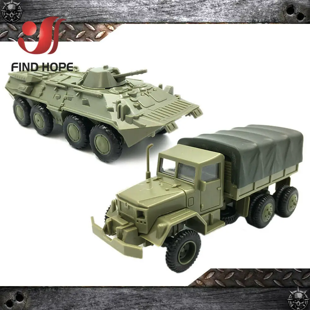 4D 1/72 US Army M35 Military transport Truck Vehicle Assembly Kit Model Car Toy 