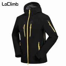 LoClimb, мужские флисовые куртки для кемпинга, походов, мужские весенние уличные водонепроницаемые пальто, треккинг, альпинизм, рыбалка, лыжная куртка, AM105