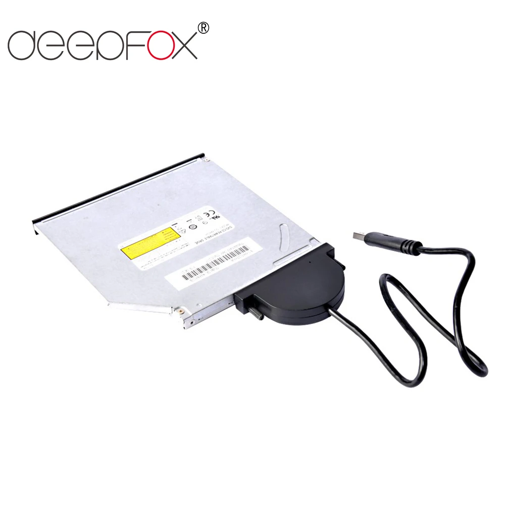 Proffox Cabo Adaptador de Drive Ótico Usb 2.0 Sata Cabo de Drive de cd Drive para pc Laptop e Notebook