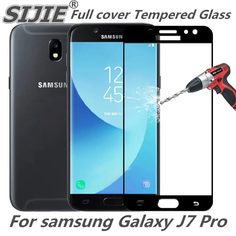 Закаленное стекло с полным покрытием для samsung Galaxy J7 PRO J7PRO J730F J730GM J730G 5 дюймовый