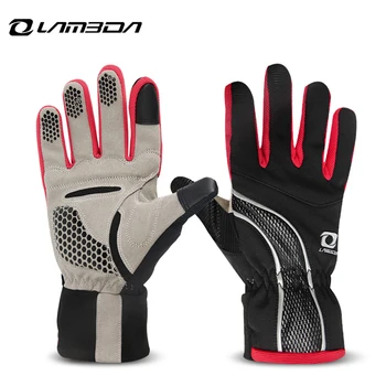 

LAMBDA autumn and winter mountain bike bicycle windproof gloves touch screen cycling gloves