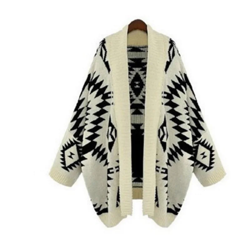 

Korean style women winter coat long sleeve knitting outerwear womens cardigans big size street style Spring/ Autumn windbreaker