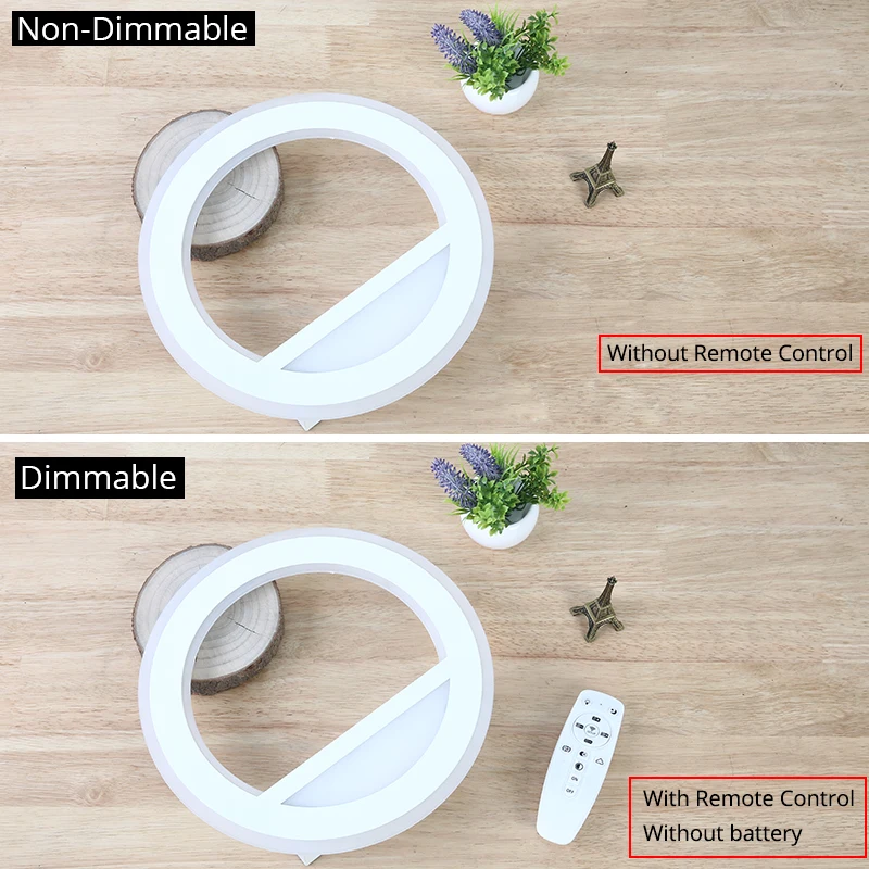  LED Wall Lamp Dimmable 2.4G Remote Control Modern Bedroom Living Room Decoration Lighting Wall Ligh - 32872375902