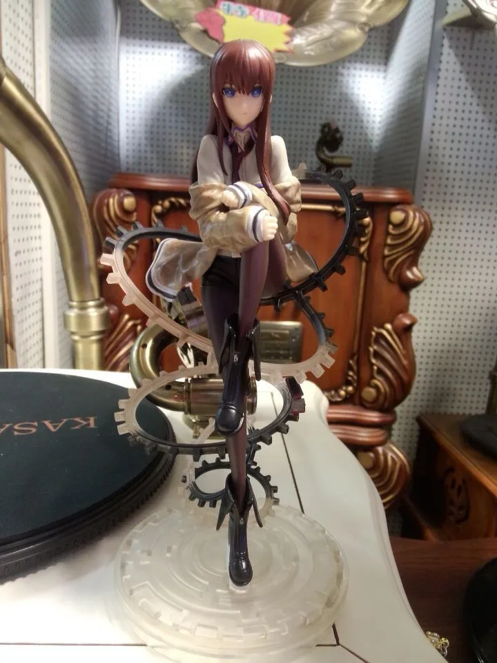 Huong Аниме Фигурка 21 см Steins Gate Makise Kurisu 1/8 Масштаб ПВХ фигурка Коллекция Модель игрушки рождественские подарки