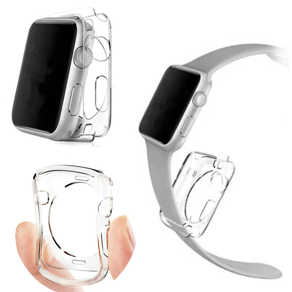 

Watches Accessories For Apple Watch Case TPU Screen Protector Hd Clear Ultra-thin For iWatch 4 3 2 1Cover 38 42 40 44mm