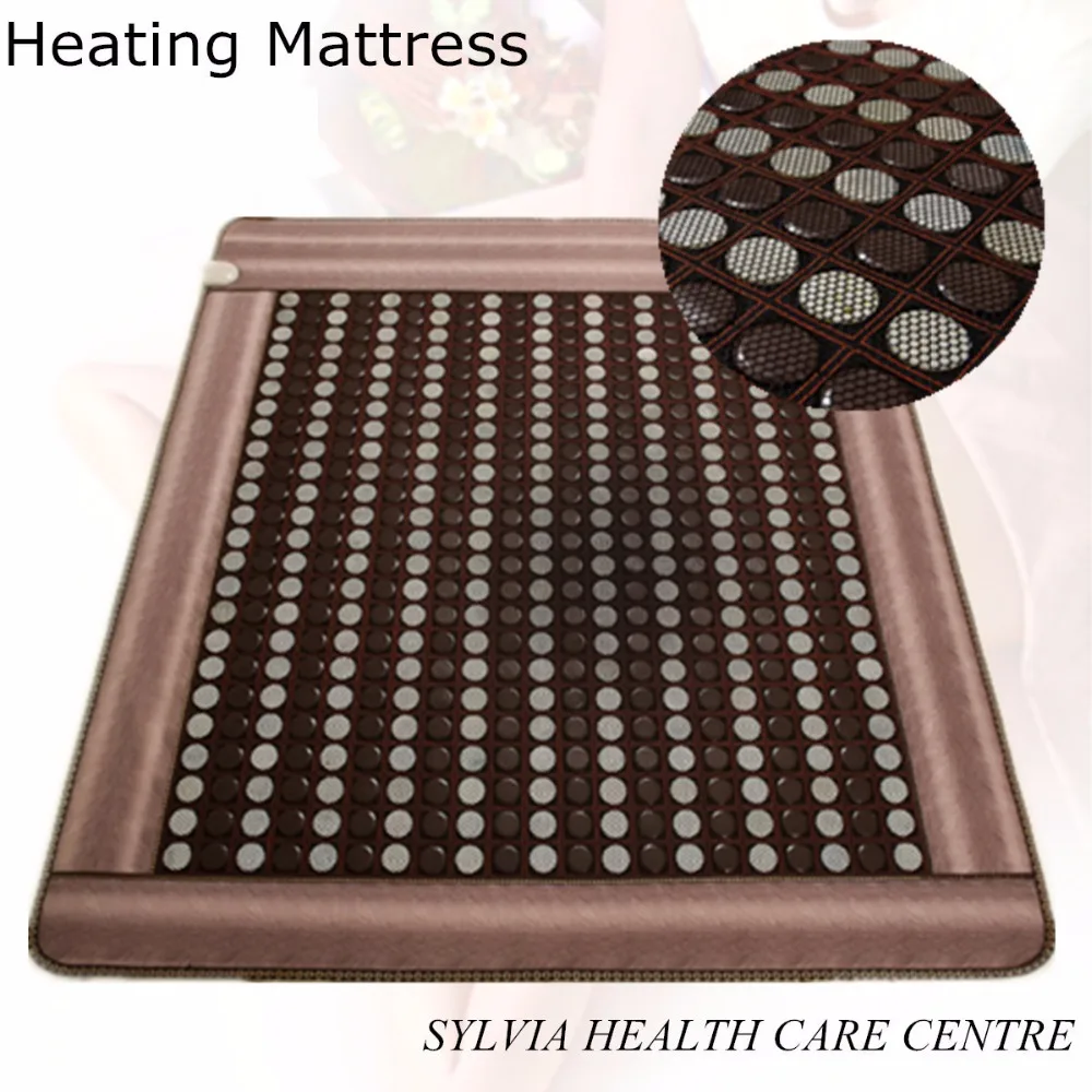 Health care product korea heated mattress heat mat with stones jade