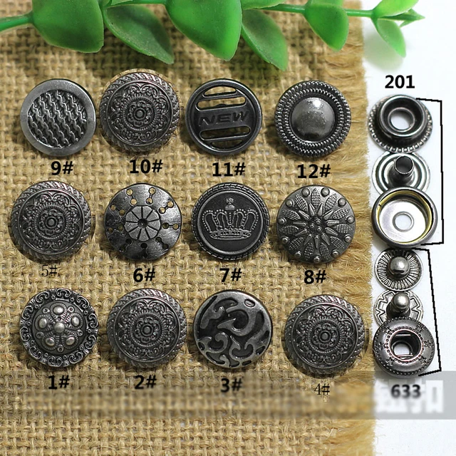 Buy fashion nickle color metal snap button hand press