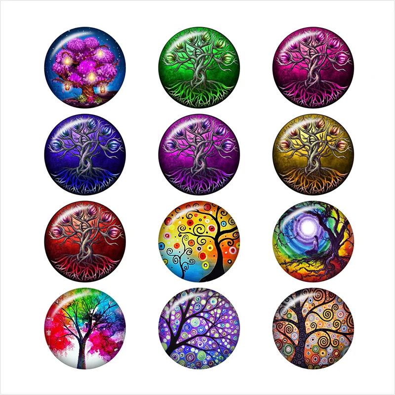 

tree of life glass snap button jewelry photo print Phone Holder DA1020