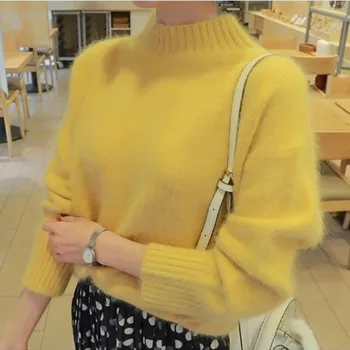 

Autumn winter fashion personality elegant women full sleeve turtleneck sweater new arrival slim wild comfortable basic sweater
