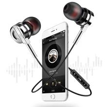

Bluetooth Earphone PTM BMD5 Neckband Headset with Mic & Remote Control Wireless Headphone For Phone Metal Housing Bluetooth V4.2