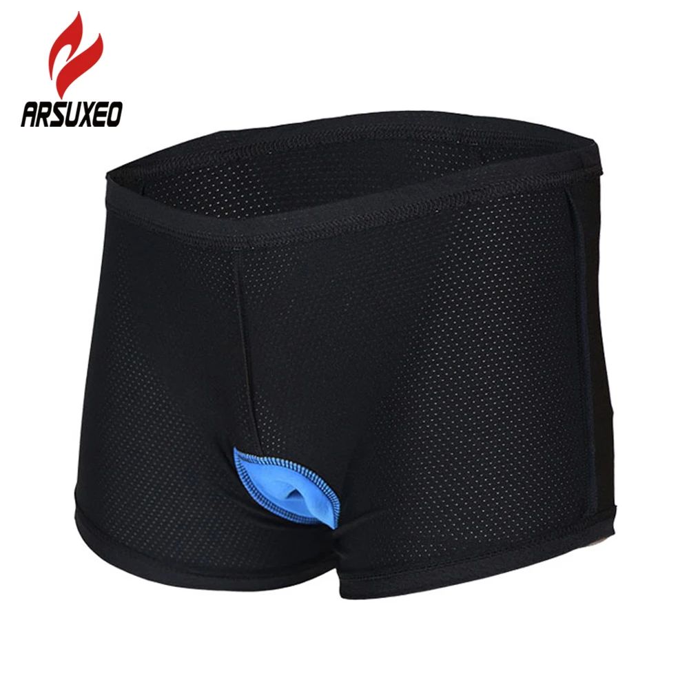 Womens XL Arsuxeo Womens Padded Cycling Underwear 3D Pad Cycling Underwear Antibacterial for Cycling Riding Sports