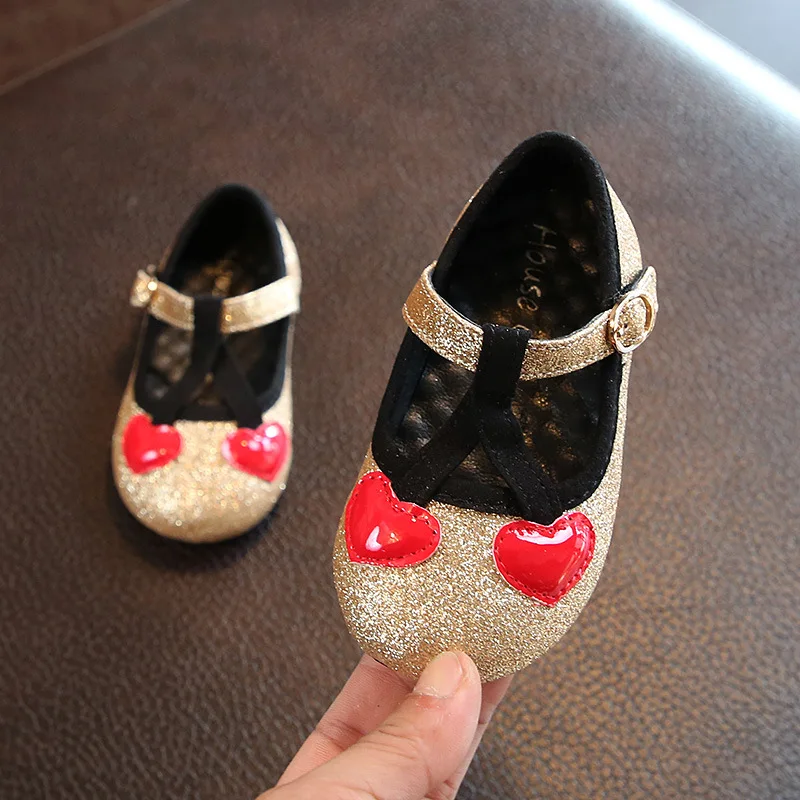 gold glitter shoes for baby girl