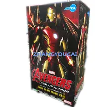 Iron Man Mark 43 1/6 Scale Pre-painted Model Kit with LED Light PVC Action Figure Collectible Model Toy 12″ 30cm zy011