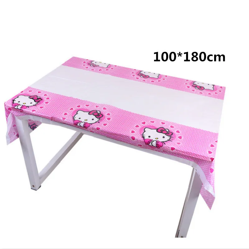 

Cartoon Hello Kitty theme Tablecloth 1pcs for kids happy birthday party decoration Party Decoration Supplies for Baby shower