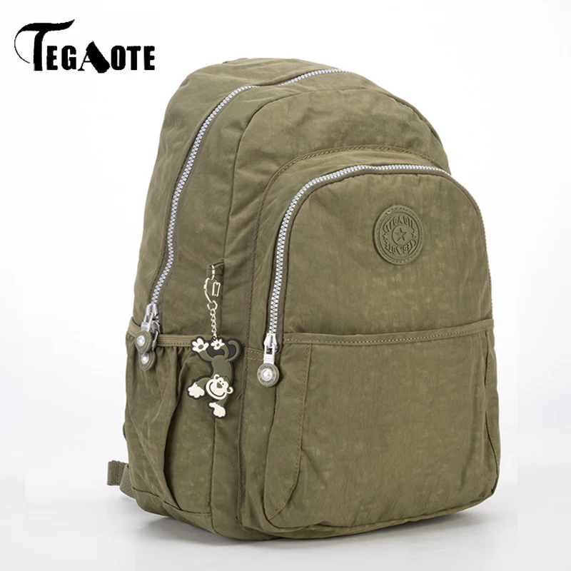 

TEGAOTE Waterproof Nylon Women Backpack Capacity Laptop School Bagpack For Teenager Girls Brand Casual Mochila Female Sac A Dos