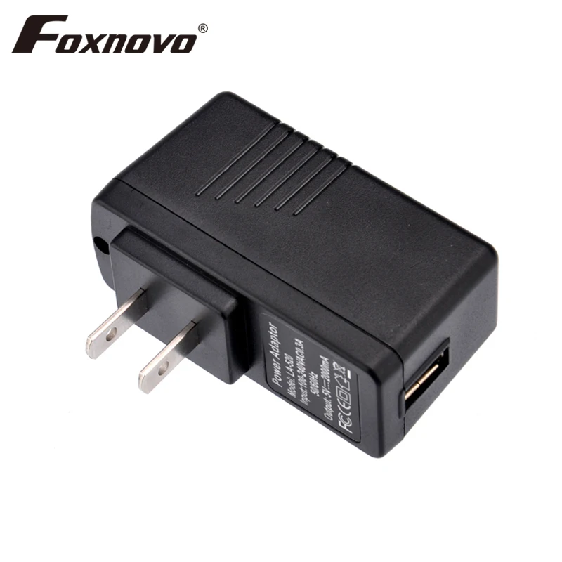 Foxnovo High performance 5V 2000mA US plug Power Adapter Wall USB