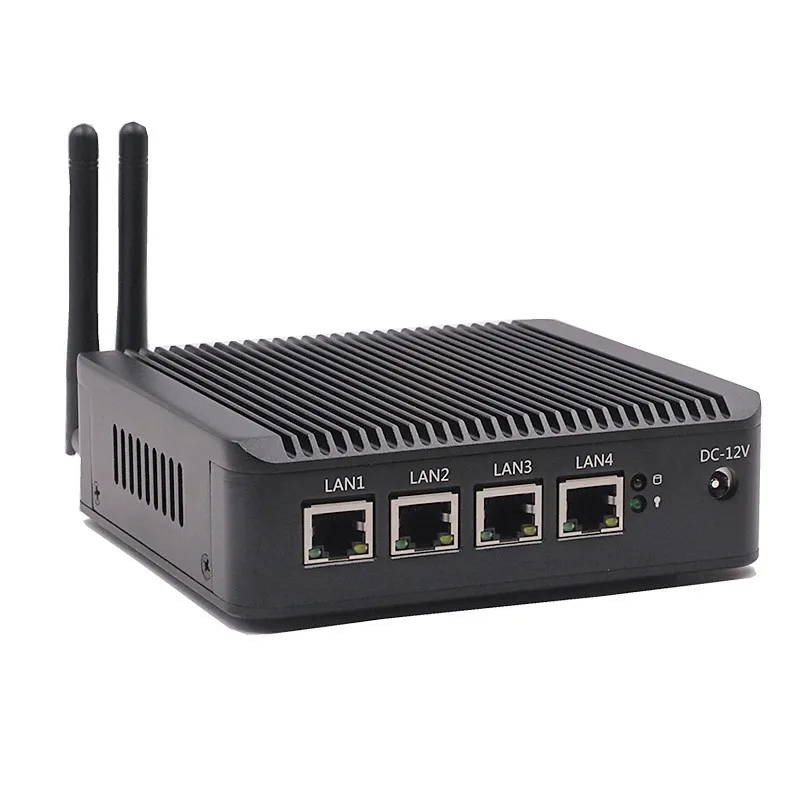 Горячая Распродажа Embedded j1900 Quad Core Mini PC 4 LAN Port Linux Pfsense OS|Мини ПК| |