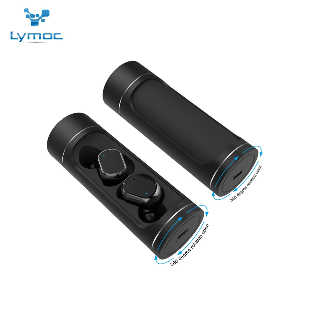 

LYMOC True Wireless Headset Bluetooth 5.0 Stereo Earbuds TWS In Ear Earphone Auto Fast Pairing HiFi HD w/Mic for All Phone