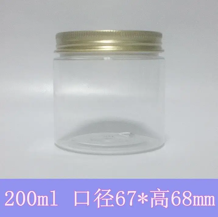 Бесплатная доставка 200 г прозрачная Косметическая банка для крема домашних
