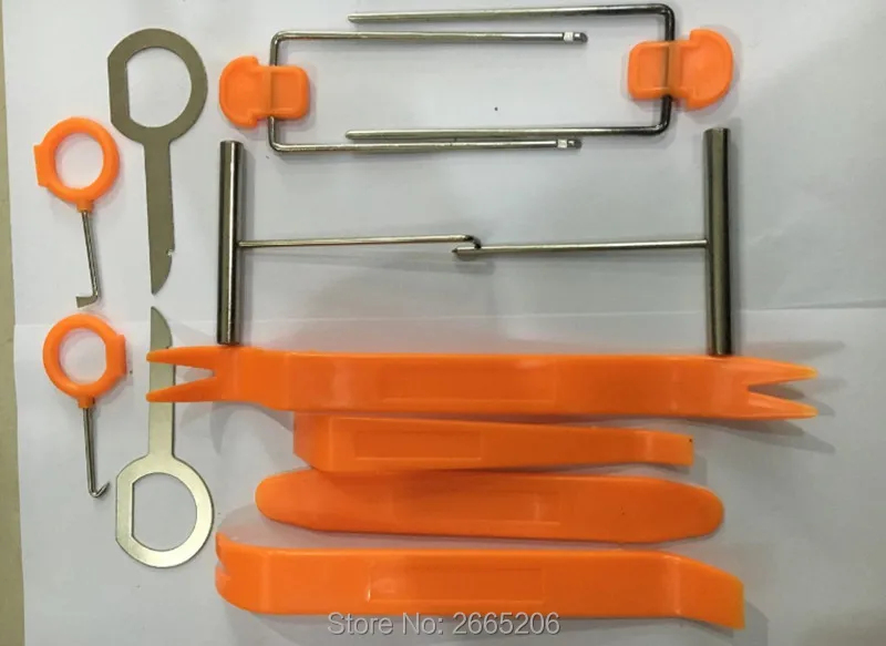 12pcs Car styling Stereo Installation Kits Radio Removal Tool for DACIA logan duster sandero lodgy accessories | Автомобили и