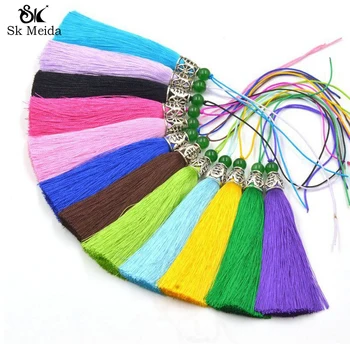 

10PCS New High-Quality rayon thread Tassel Knot Special Soft Silk Yarn Jade Beads Tassel Jewelry Accessories Aandmade DIY HG-46