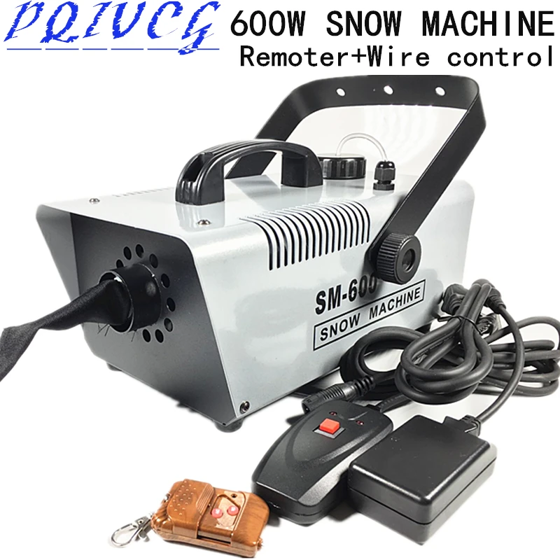 

2018 new ! Remoter + Wire control 600W snow machine wedding snow machines professional DJ equipment 100% new