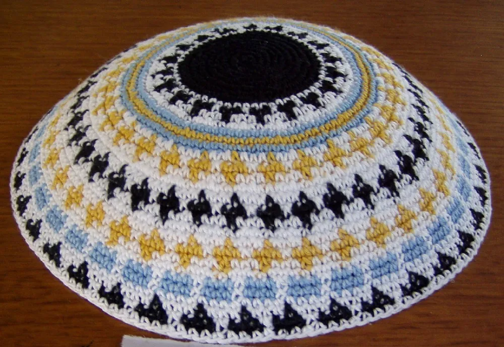 Высокое качество ручной вязки YARMULKE DMC KIPPAH KIPPOT 2 шт./лот