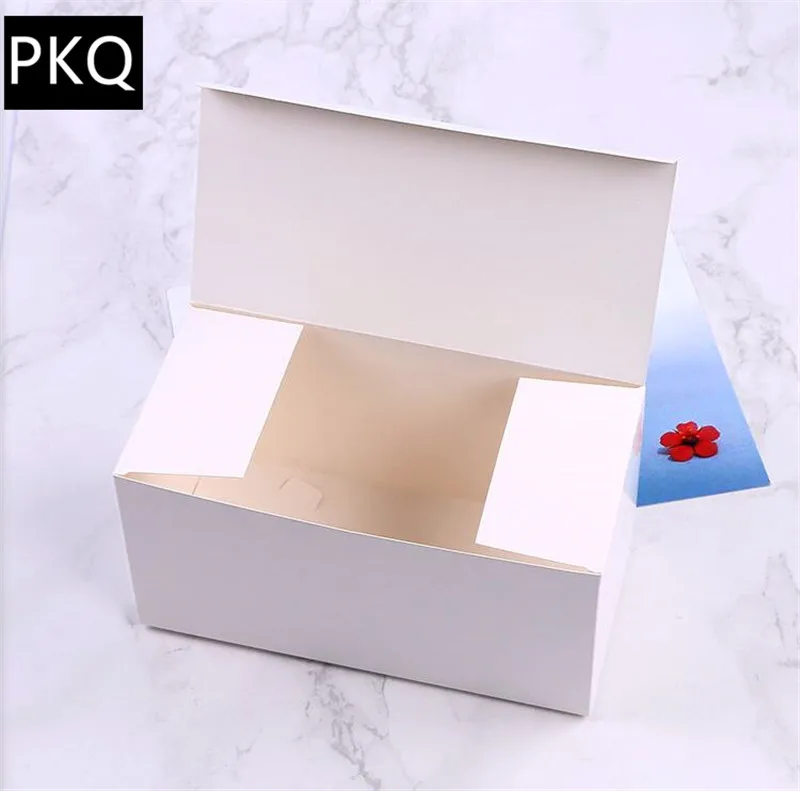 

10pcs Large White Cardboard Box For Packaging Favor Gifts Box Carton Paperboard Wedding Party DIY Supply Packing Box