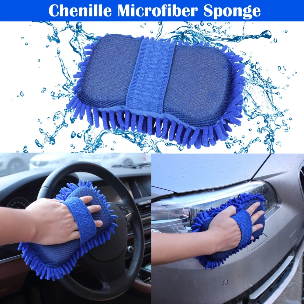 Car Washing Sponge Glove  (5)