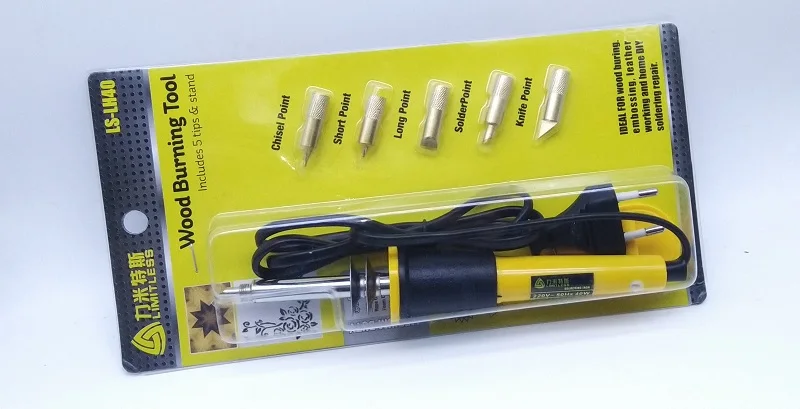 

New 40w 220v Wood Burning Soldering Tools kid Pyrograph Hobby supply Electric Soldering Irons Tips scorcher Skinner