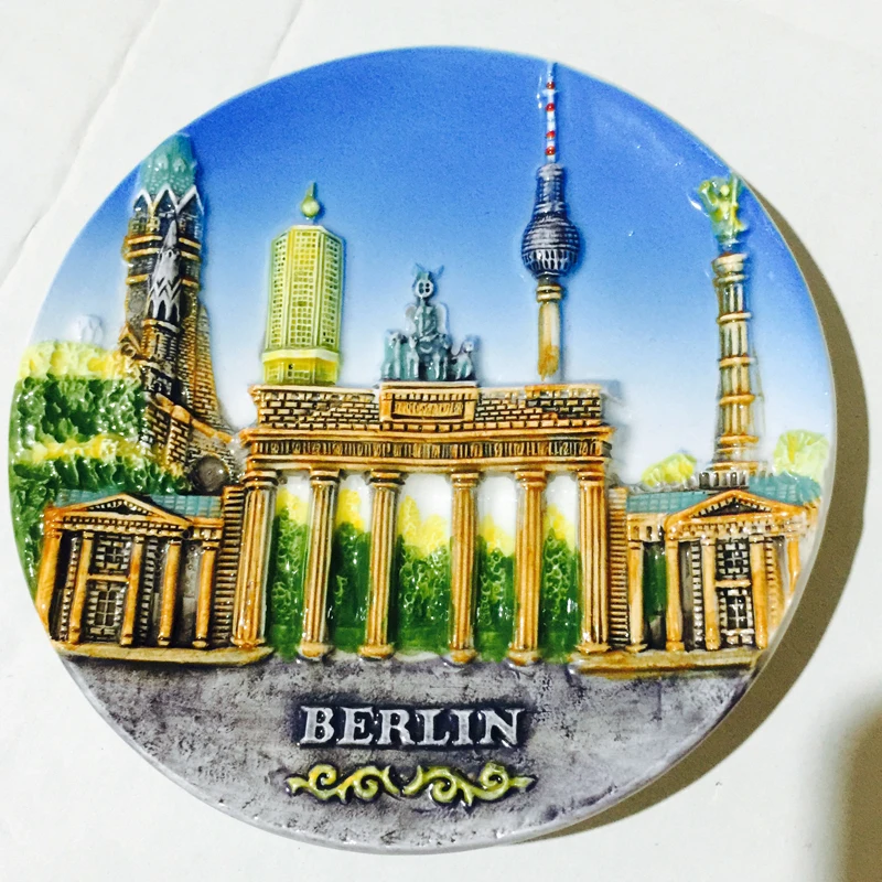Decorative Dishes Ceramic Decor for Background Wall hand-painted Tourist Souvenir European style tourist souvenir ornament
