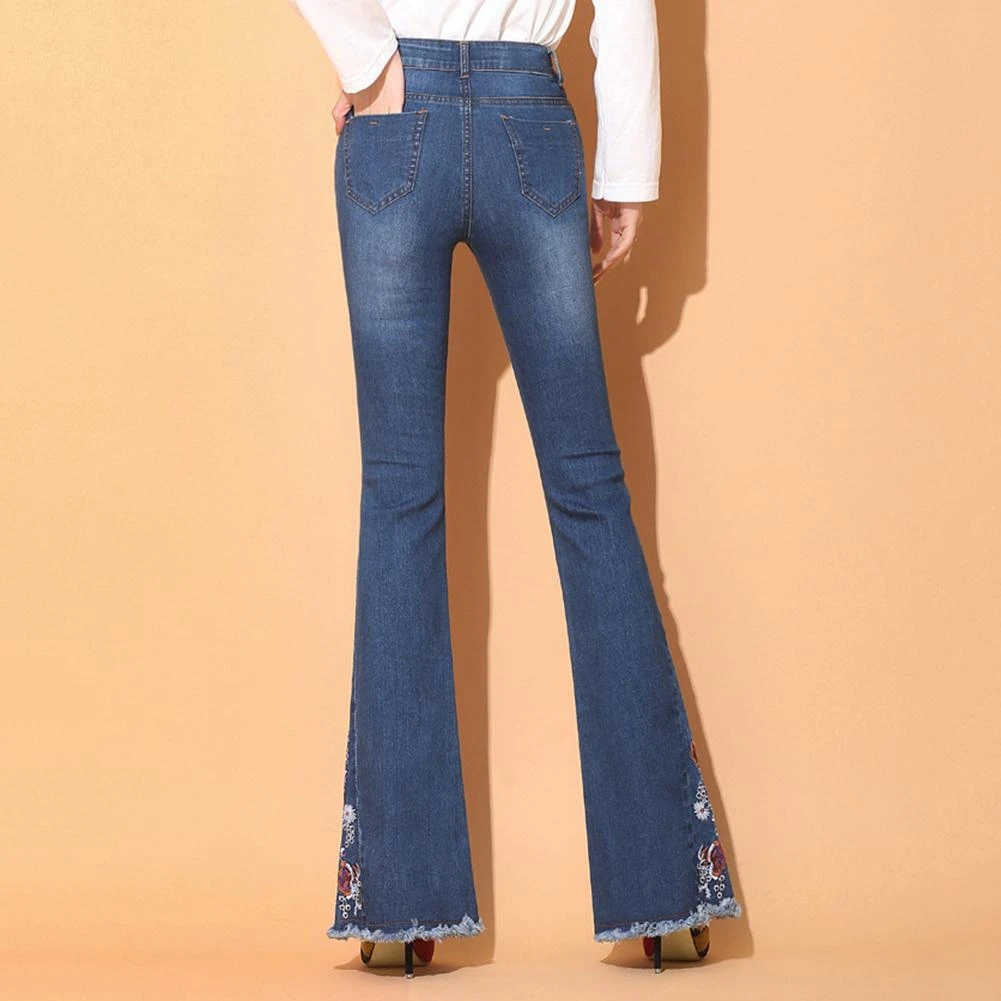 slit flare jeans