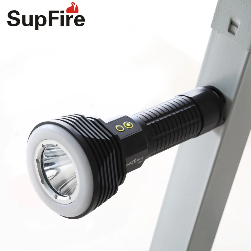Supfire D10 светодиодный фонарь перезаряжаемый 26650 красный аварийный светильник