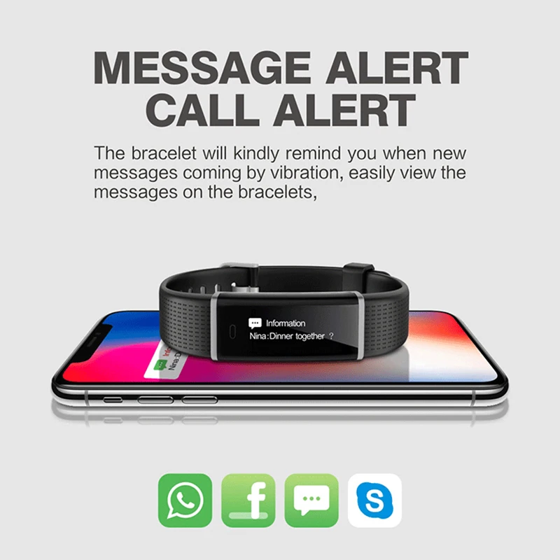 ID130 Plus HR Fitness Bracelet Color Screen IP67 Waterproof ID130Plus Smart Band ID130 HR Heart Rate Monitor Smart Wristbands