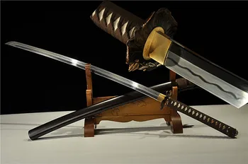 

High Quality Japanese Sword Samurai Katana Sharp T10 Steel Blade Manual Grinding Full Tang