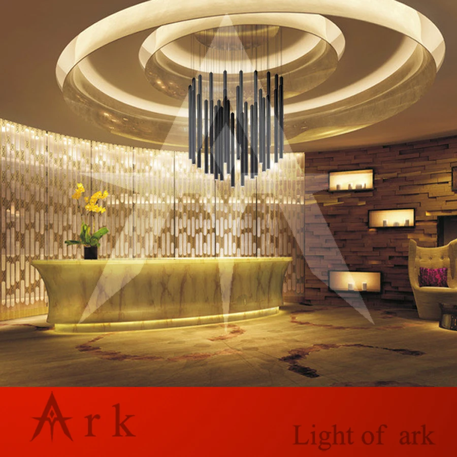 Алюминиевый канюлярный подвесной светильник диаметром 4 см в форме цилиндра